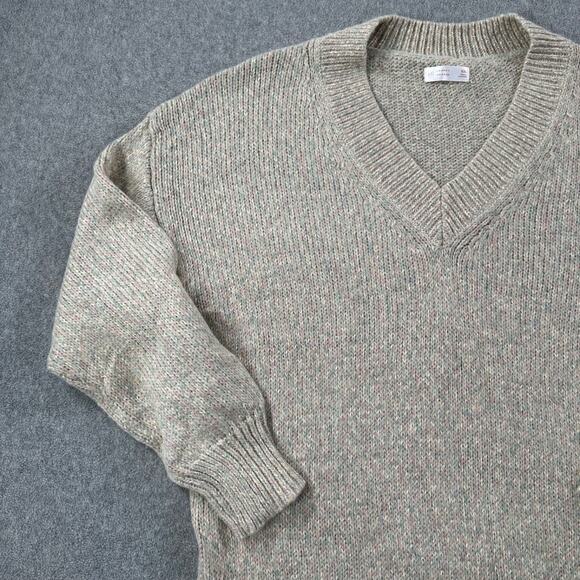 Lauren Conrad V-Neck Tunic Sweater Women's XXL Pastel Shimmer Knit Pullover New - Picture 3 of 9